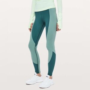 Lululemon Wake & Train Tight 28” Green Jasper/ Frosted Pine